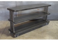 STEEL CONSOLE WITH PERFORATED SIDES