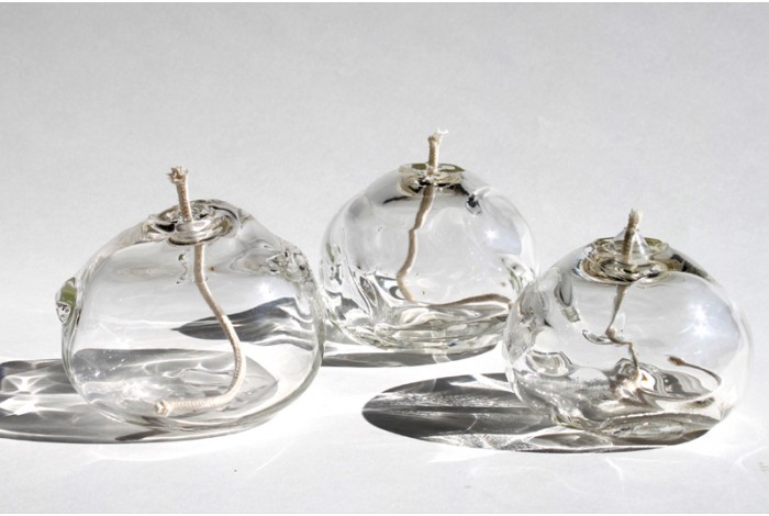 Hand Blown Glass Oil Lamps