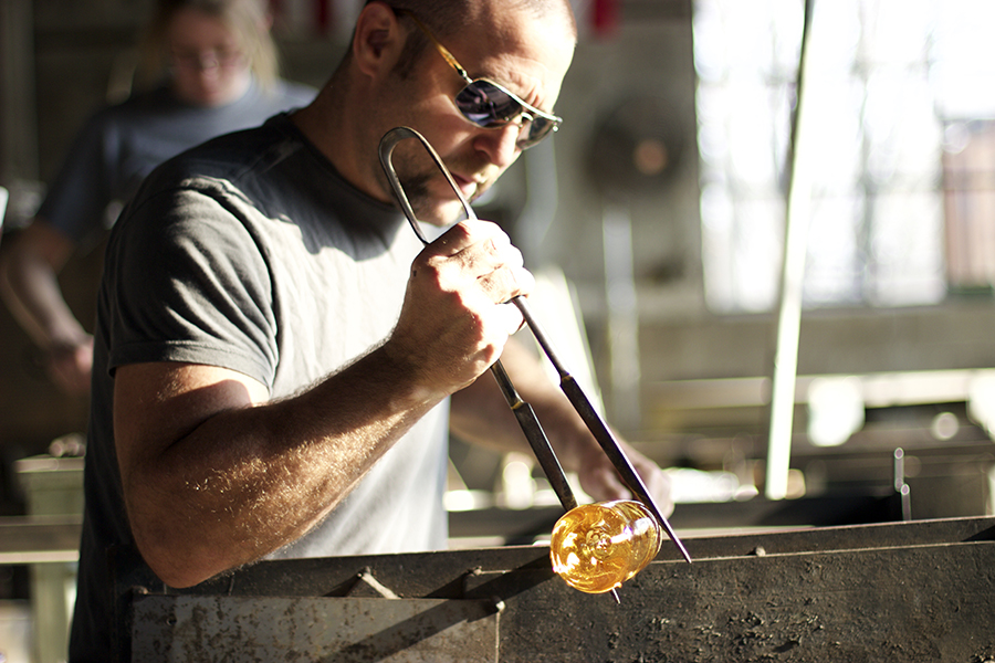 Jason-blowing-glass-in-copper-blog-1